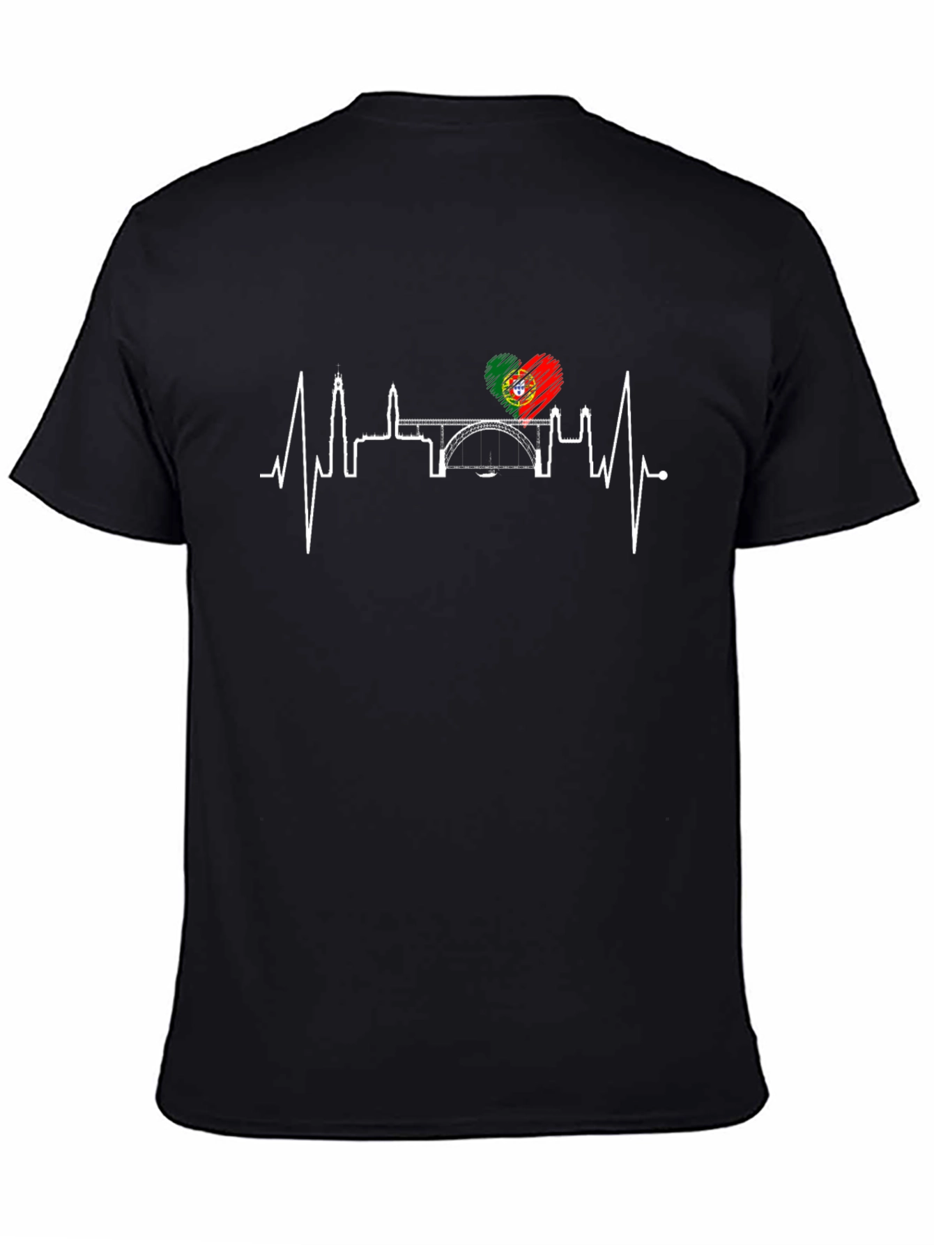 Portugal Heartbeat Cityscape T-Shirt