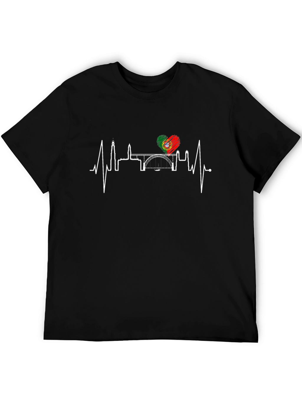 Portugal Heartbeat Cityscape T-Shirt