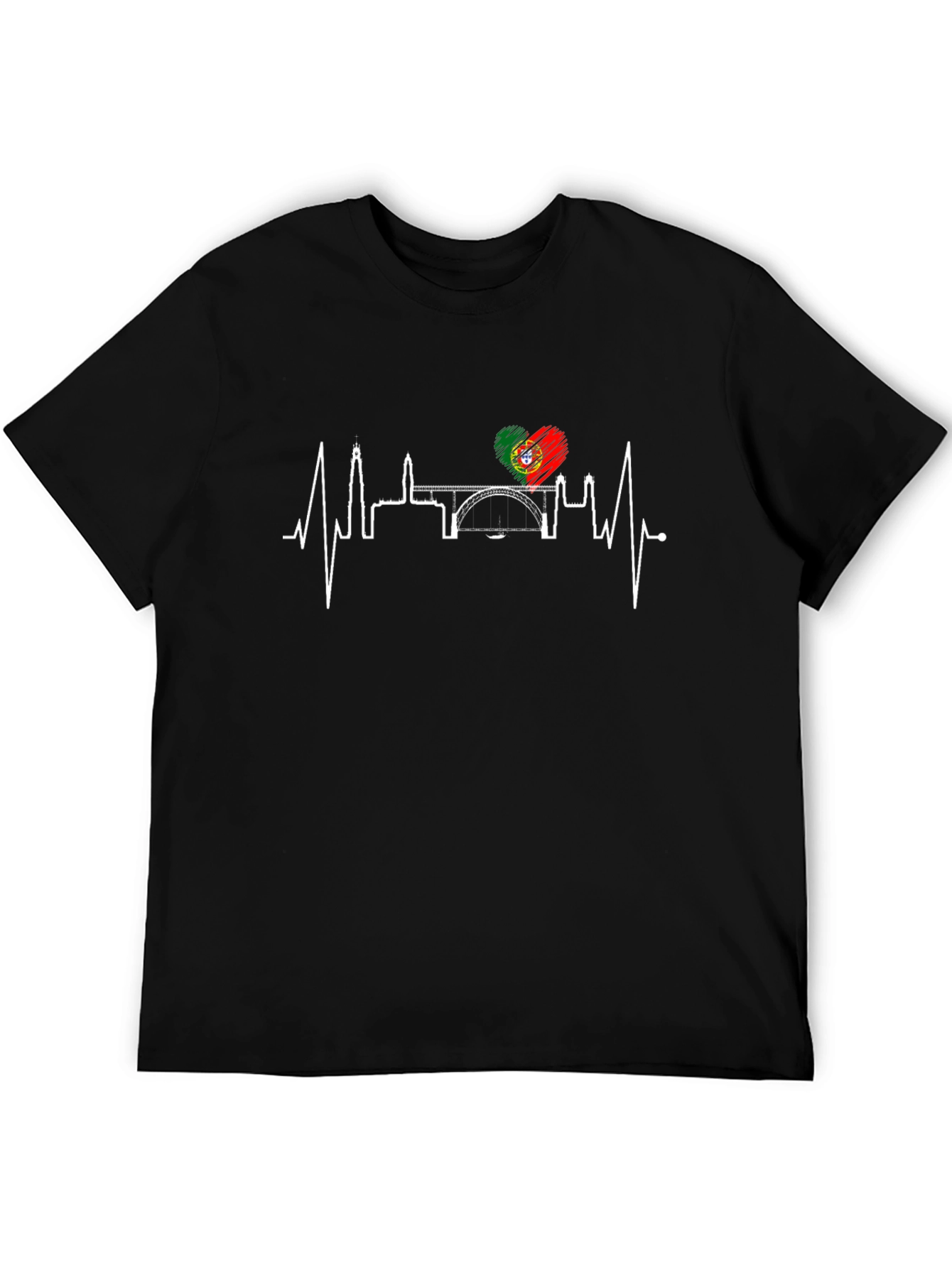 Portugal Heartbeat Cityscape T-Shirt