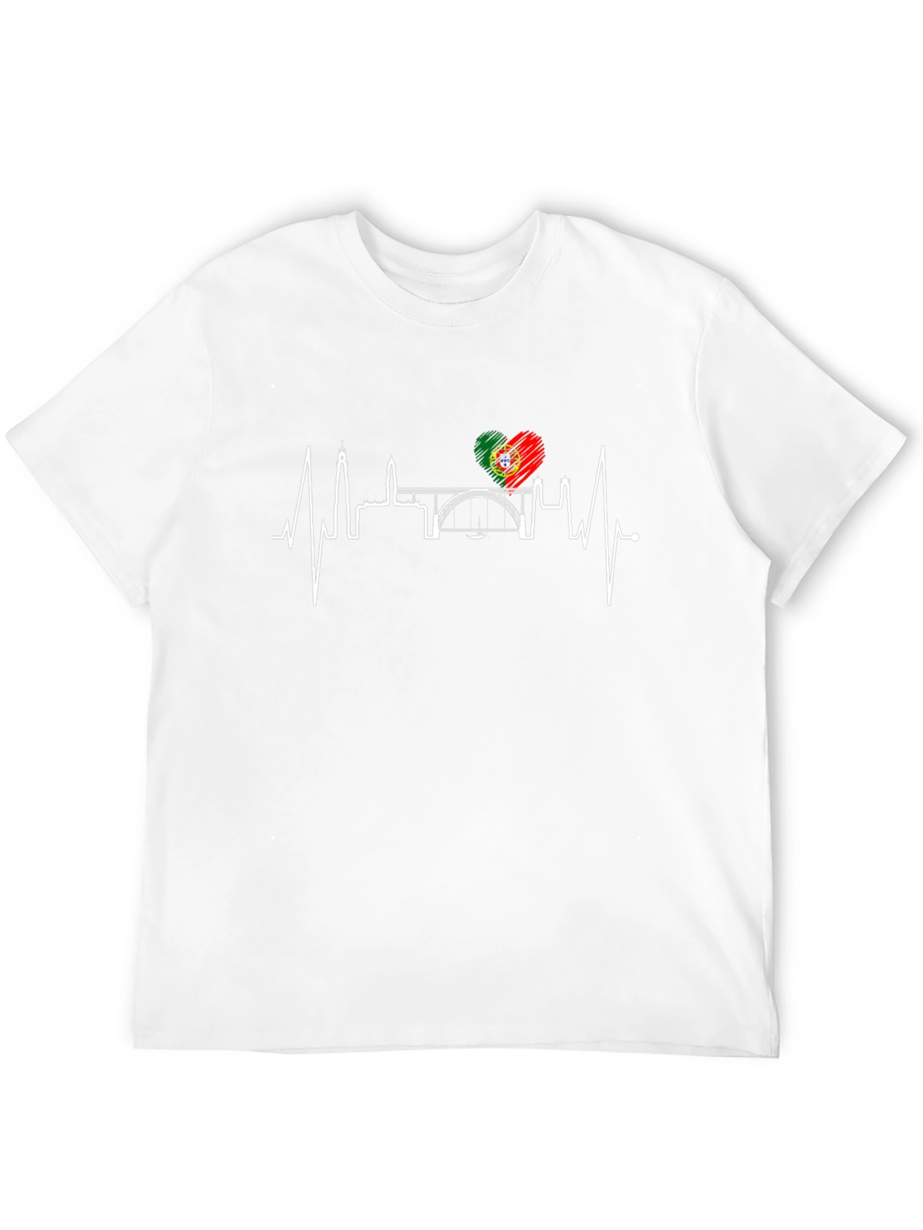 Portugal Heartbeat Cityscape T-Shirt