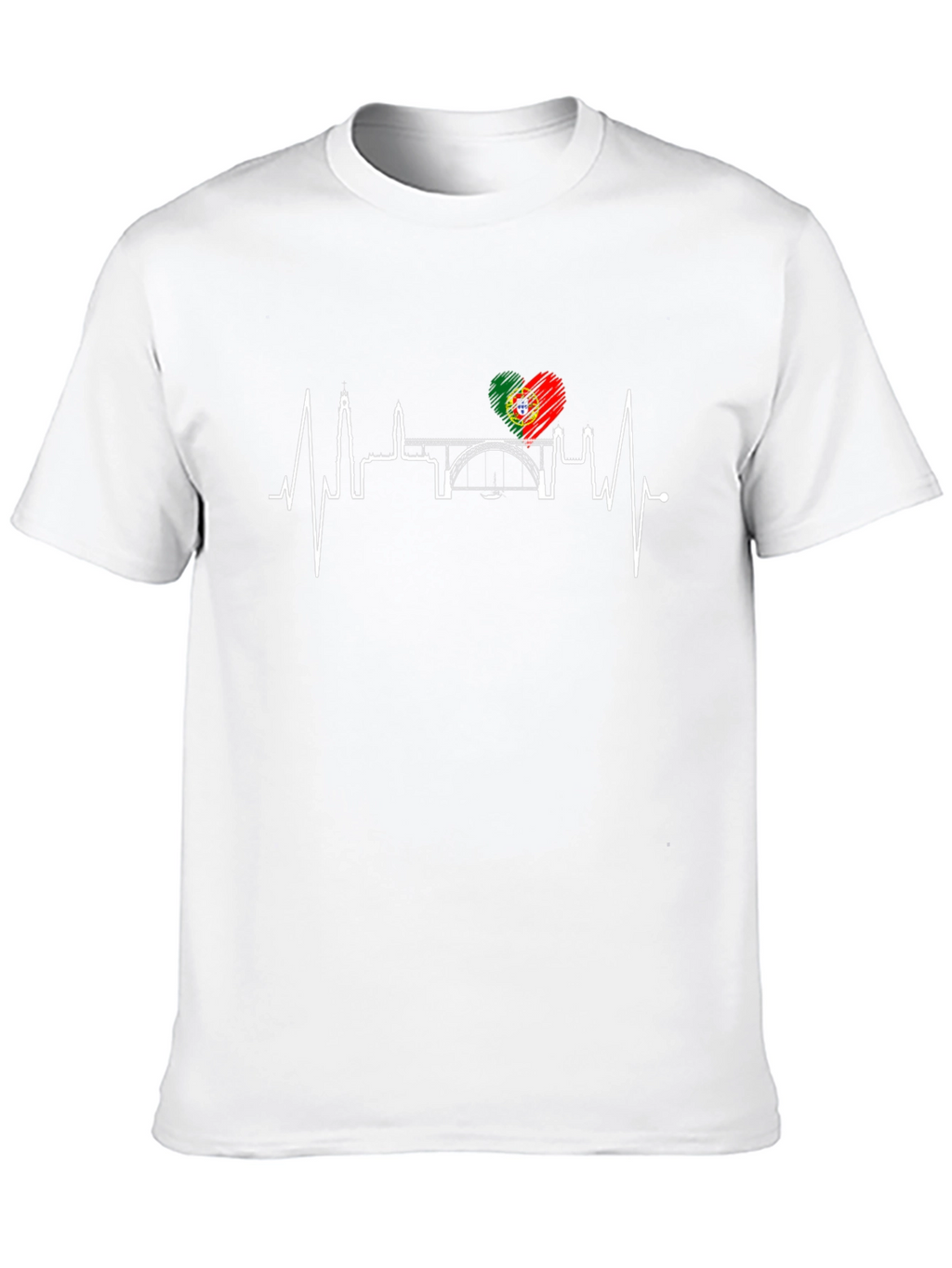 Portugal Heartbeat Cityscape T-Shirt