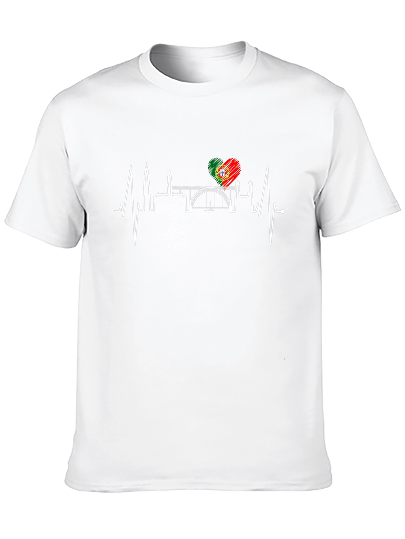 Portugal Heartbeat Cityscape T-Shirt