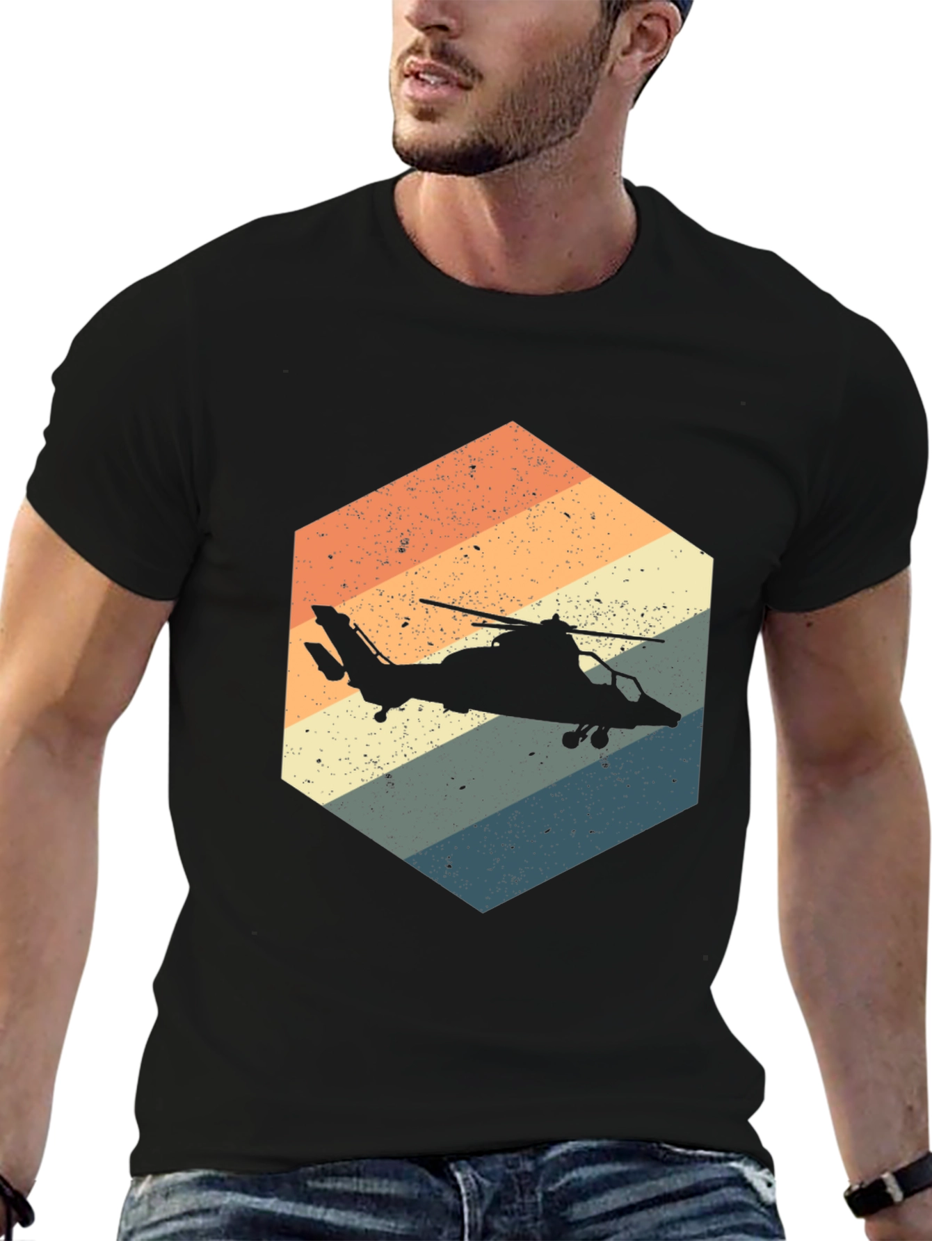 Vintage Helicopter Graphic Tee