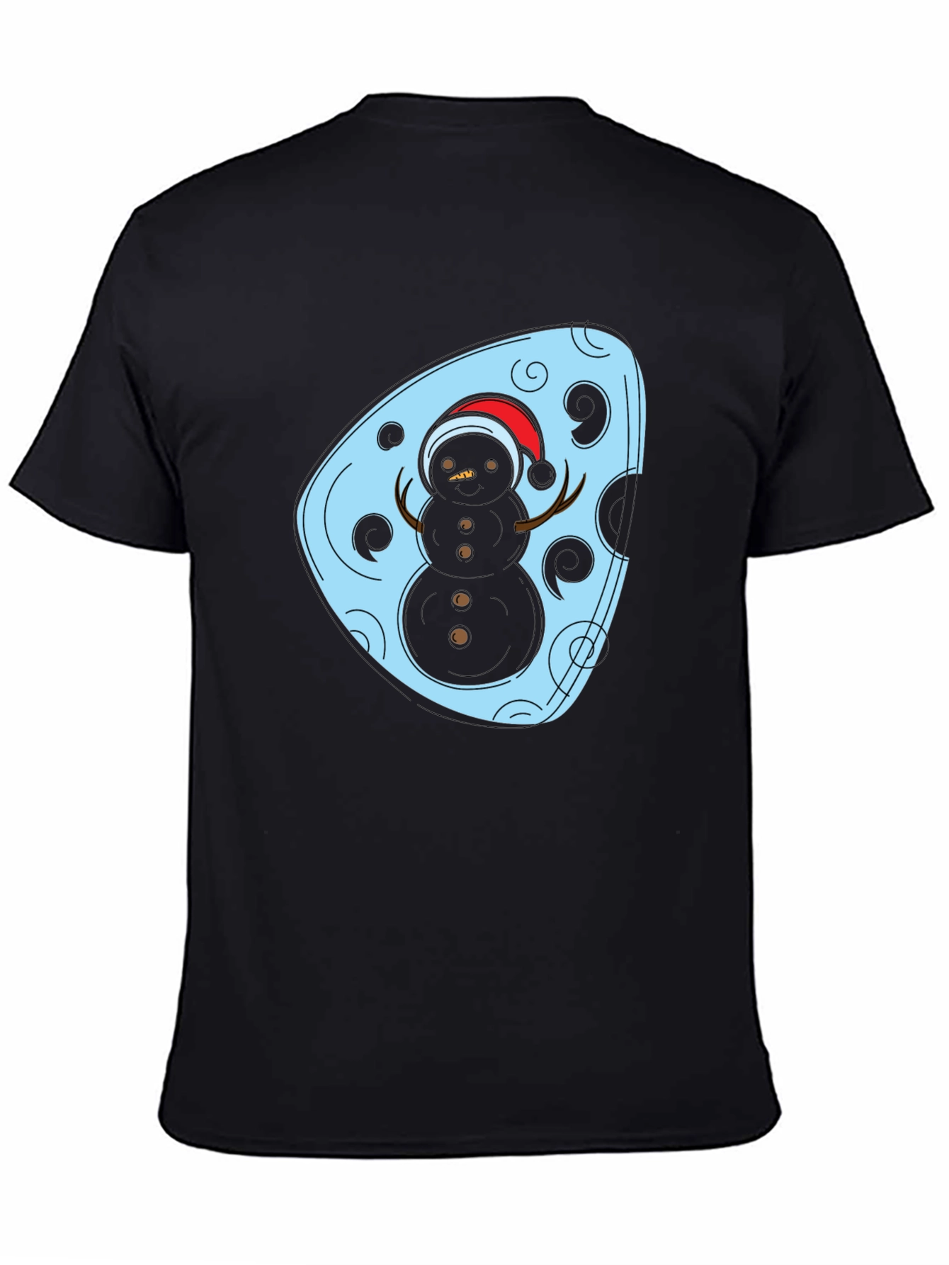 Festive Snowman Graphic Tee - Holiday Style
