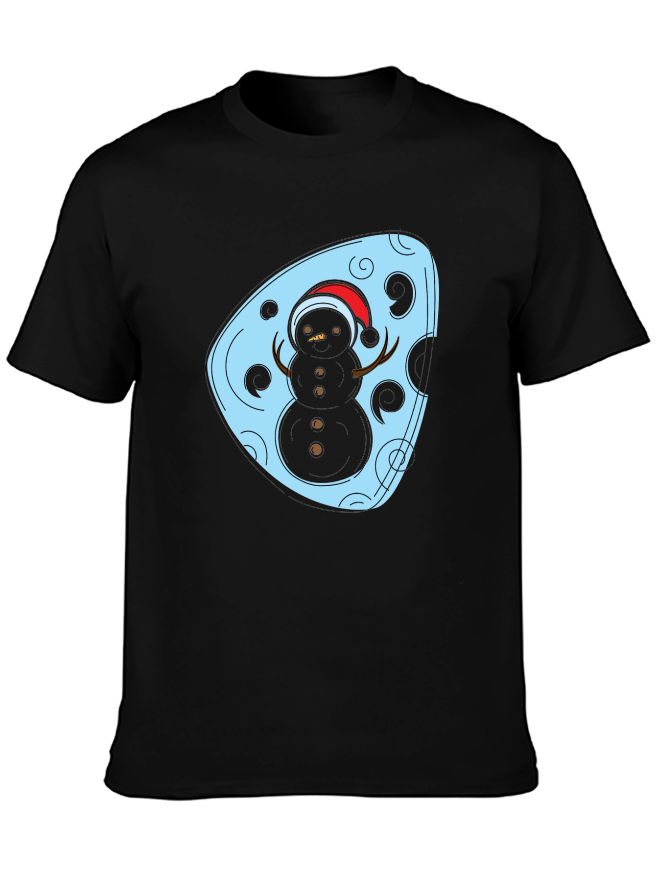 Festive Snowman Graphic Tee - Holiday Style