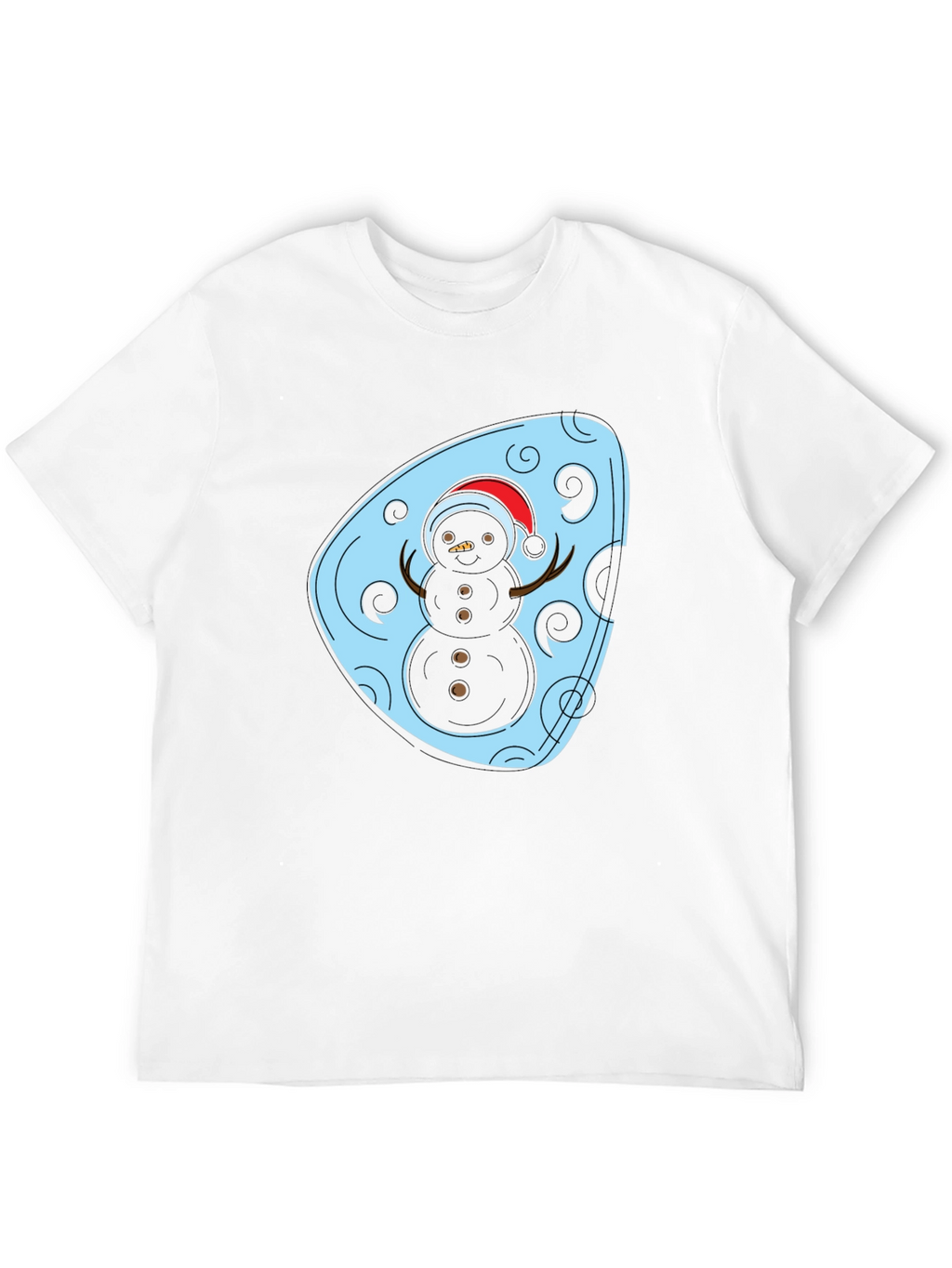 Festive Snowman Graphic Tee - Holiday Style