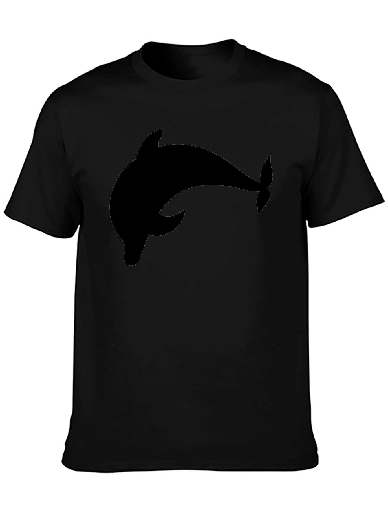 Black Dolphin Graphic Tee - Casual Style