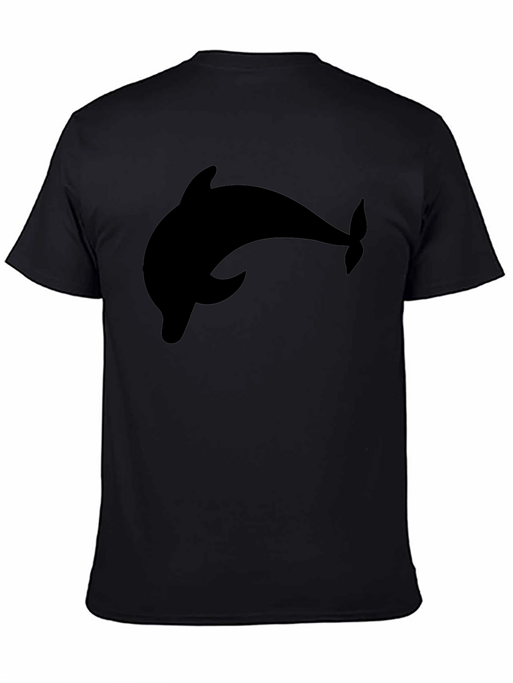 Black Dolphin Graphic Tee - Casual Style