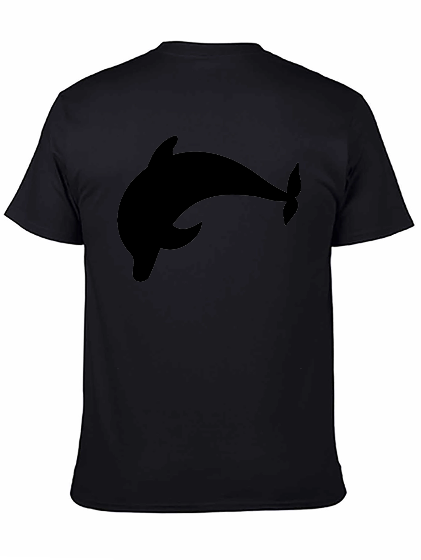 Black Dolphin Graphic Tee - Casual Style