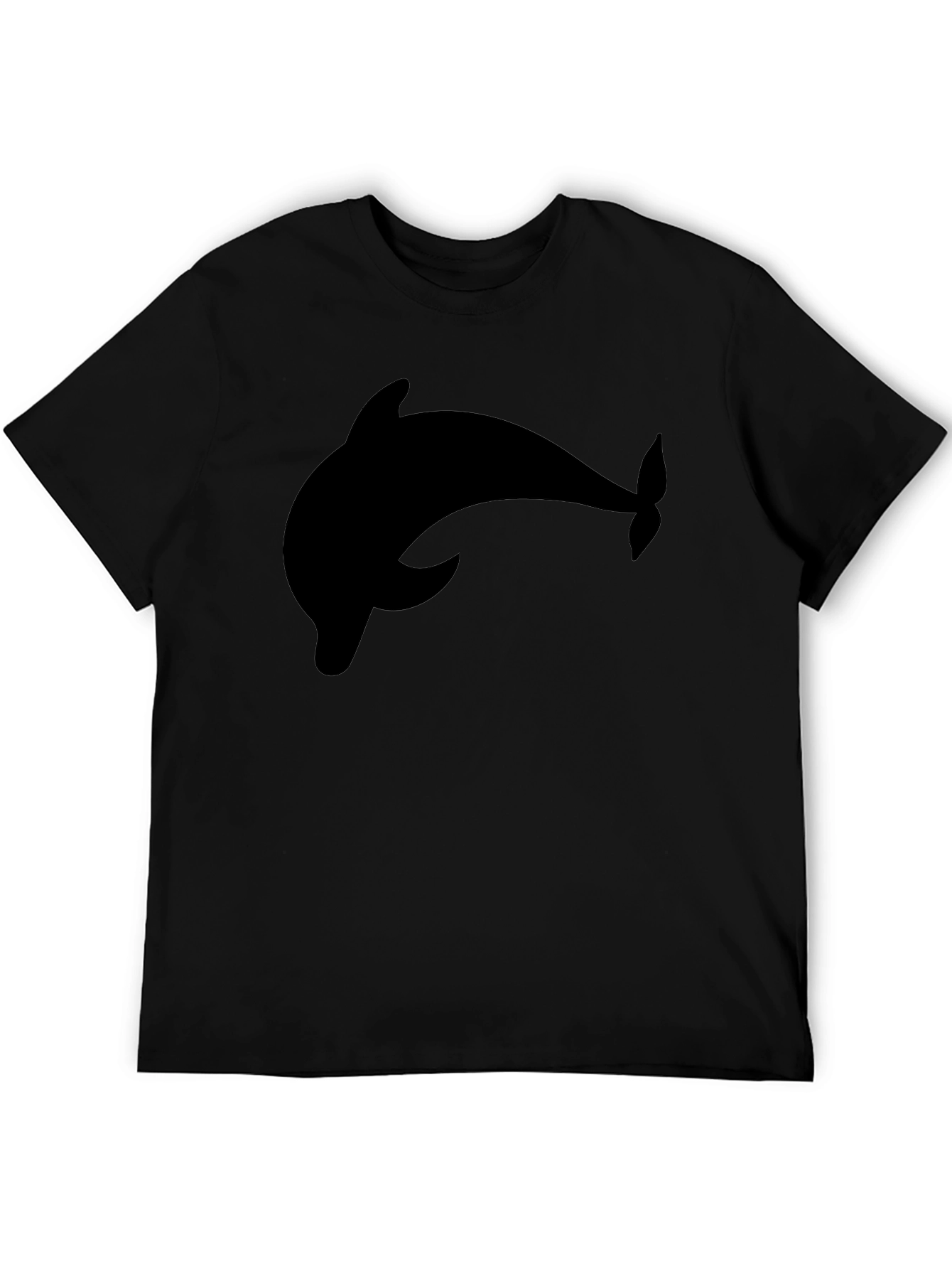 Black Dolphin Graphic Tee - Casual Style