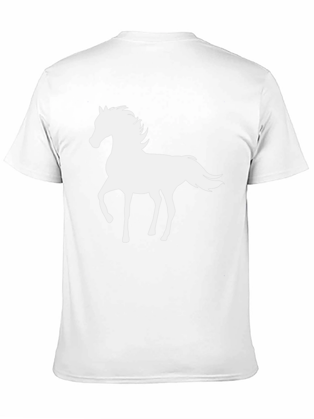 Horse Silhouette Black T-Shirt