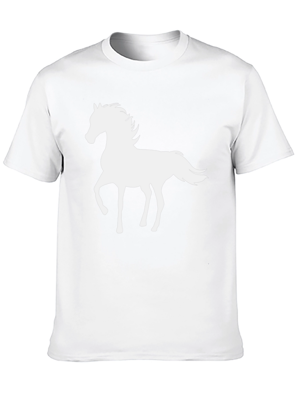 Horse Silhouette Black T-Shirt