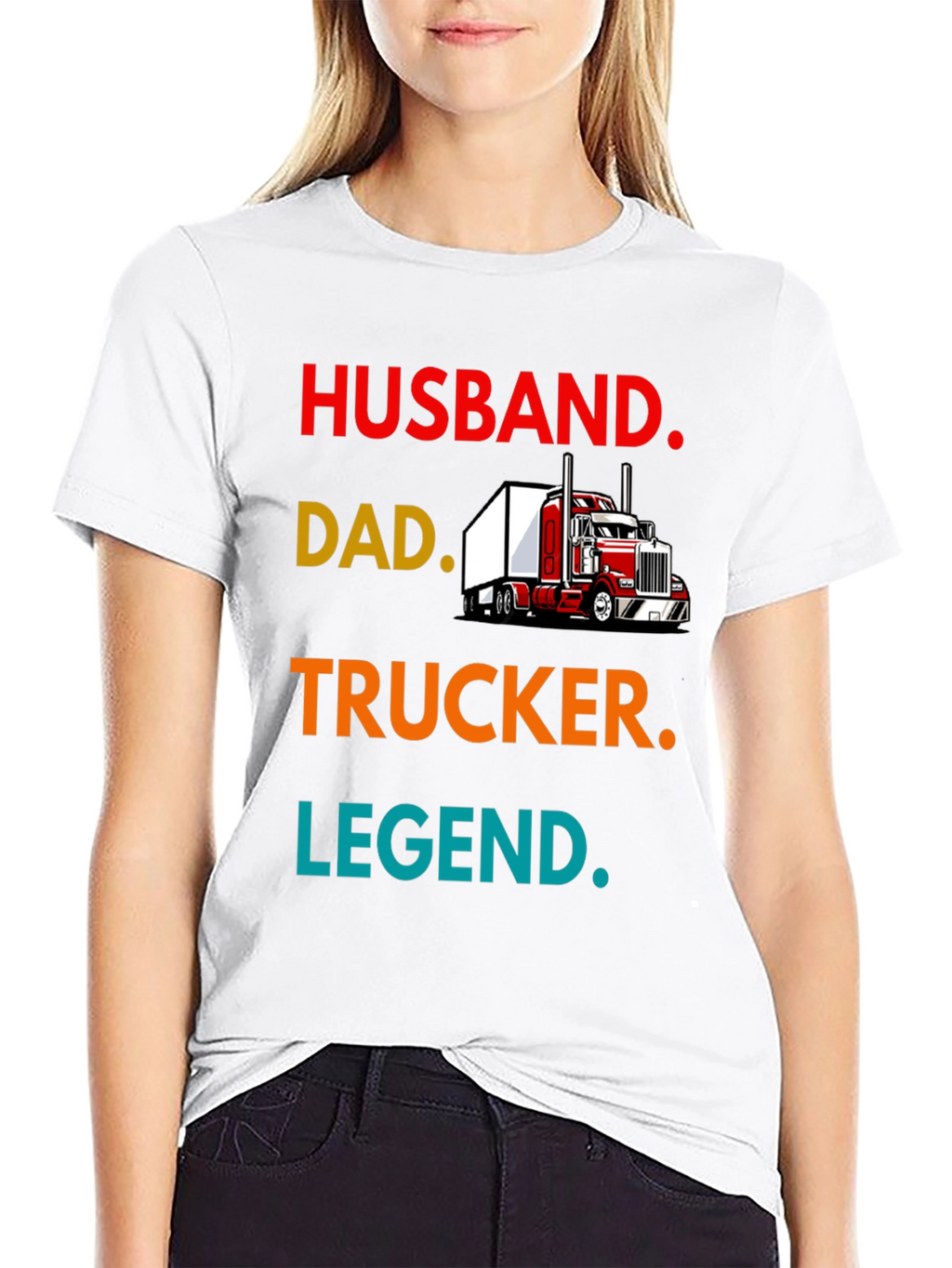 Husband Dad Trucker Legend Tee