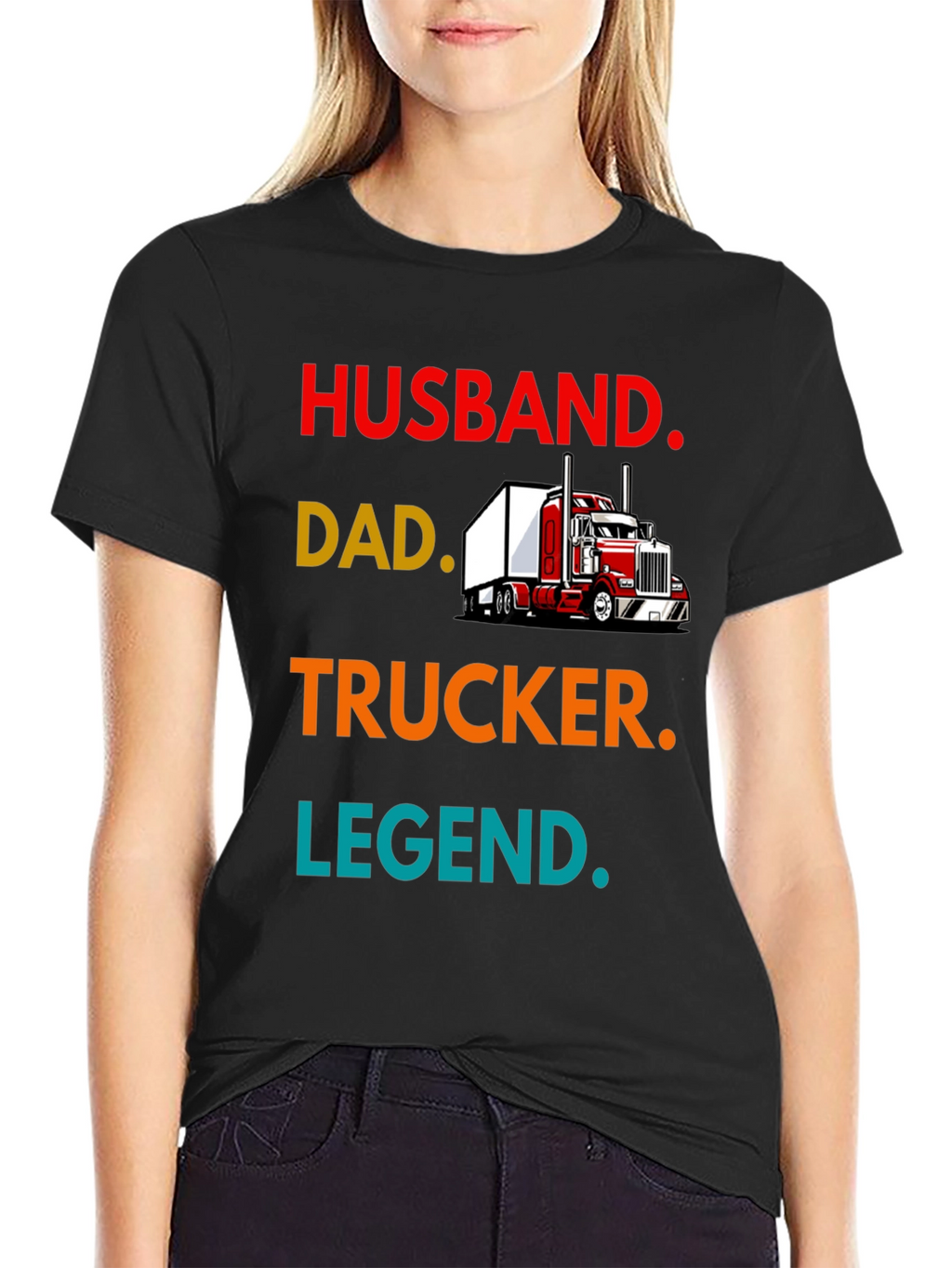 Husband Dad Trucker Legend Tee