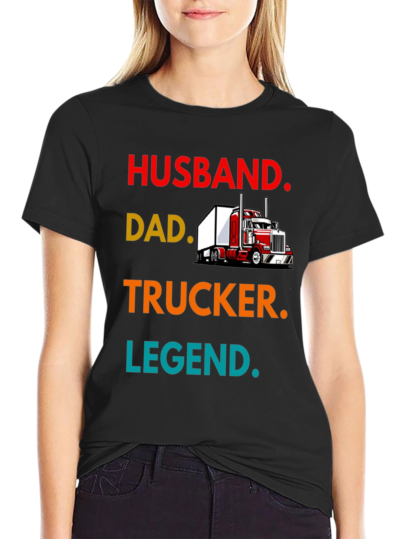 Husband Dad Trucker Legend Tee