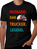 Husband Dad Trucker Legend Tee