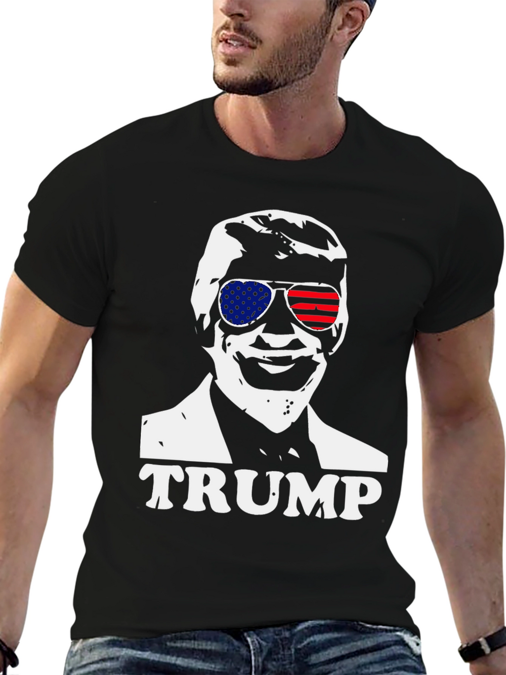 Trump Sunglasses Graphic Tee - Patriotic Apparel