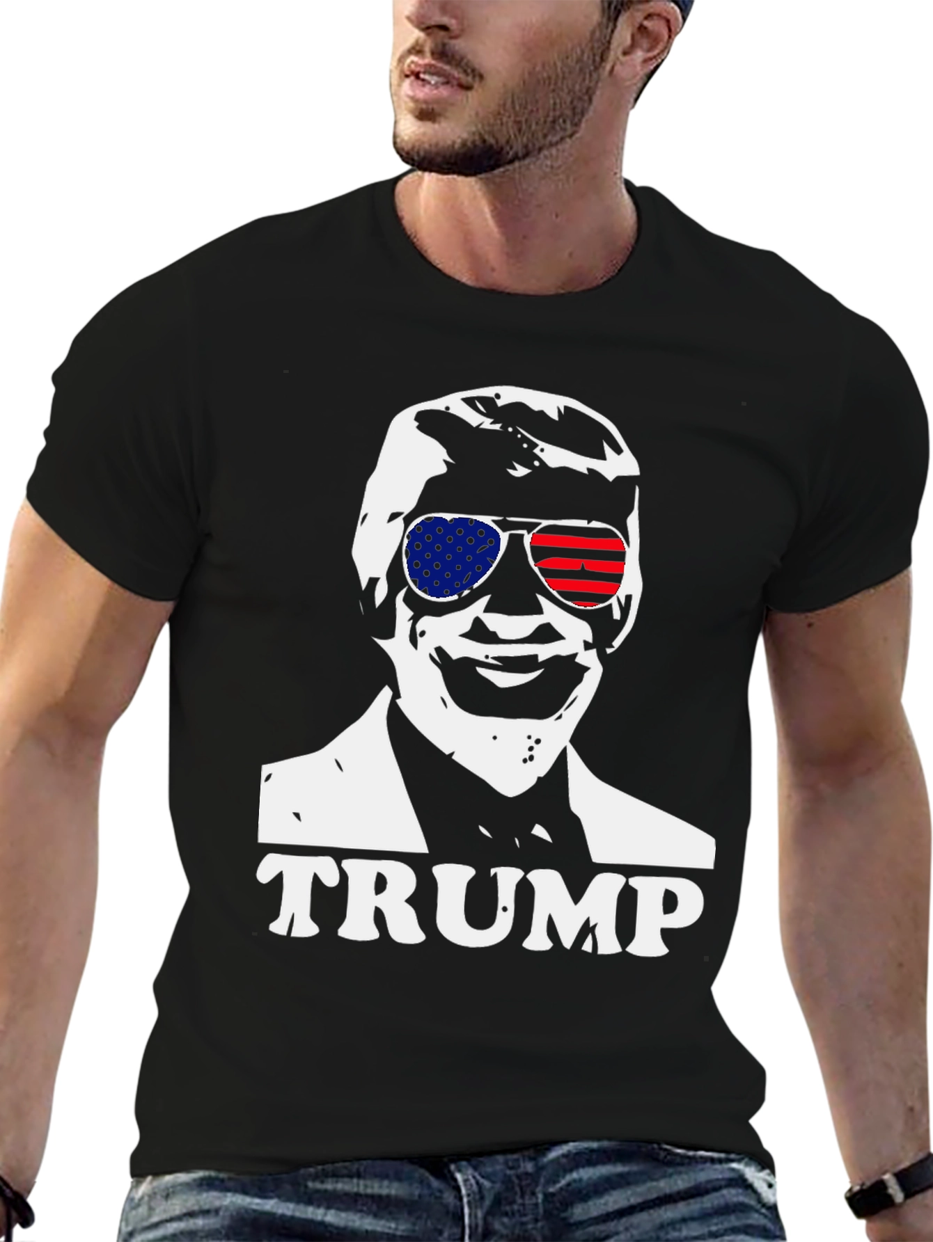 Trump Sunglasses Graphic Tee - Patriotic Apparel