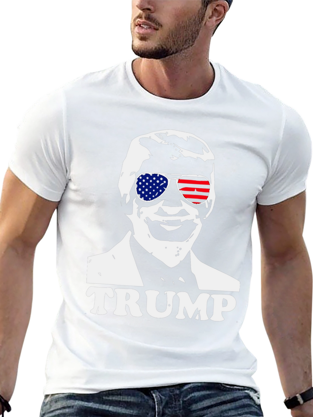 Trump Sunglasses Graphic Tee - Patriotic Apparel