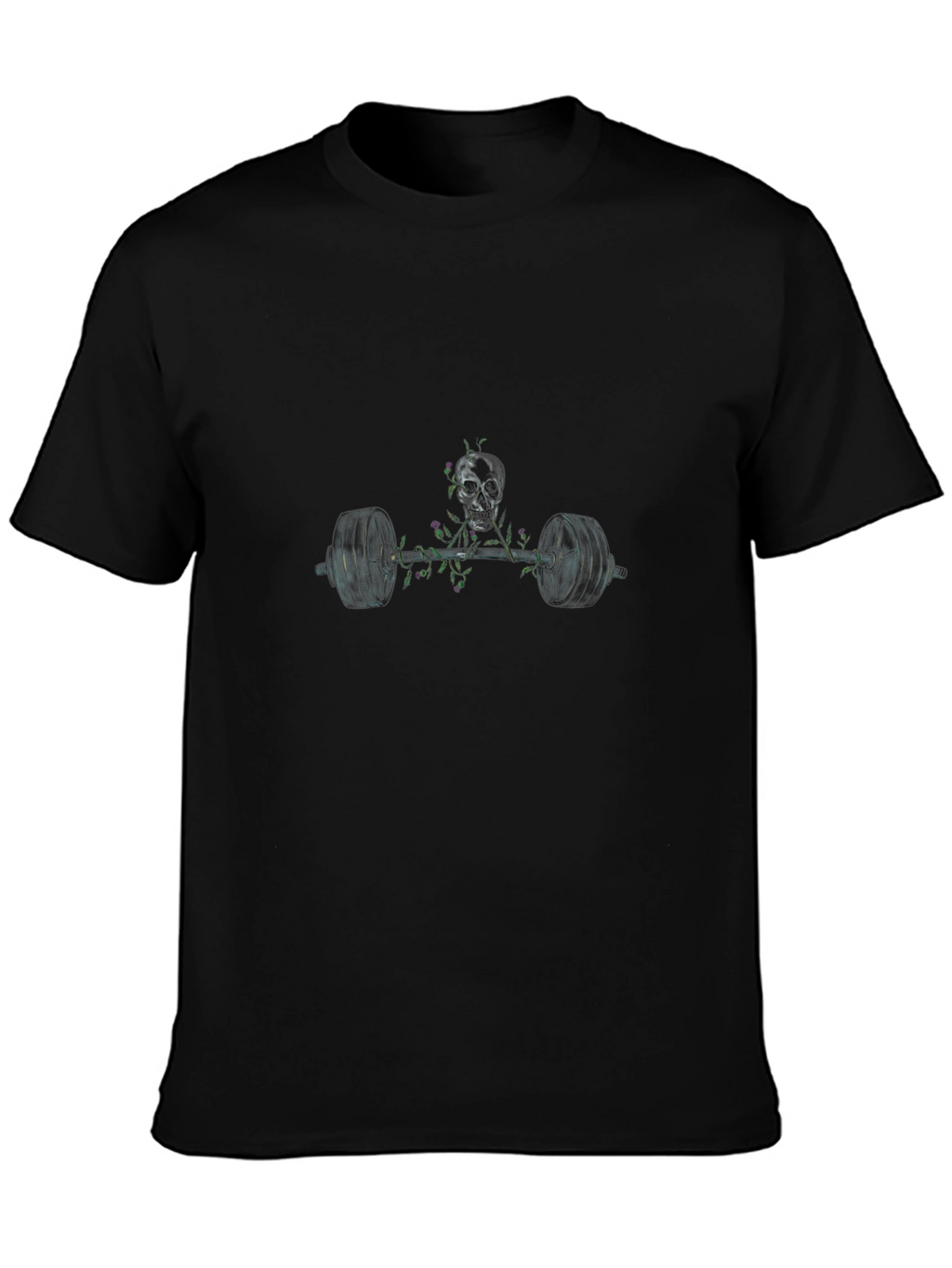 Skull Barbell Graphic T-Shirt