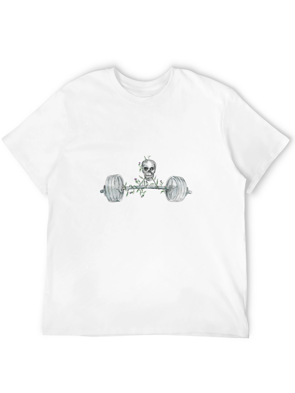 Skull Barbell Graphic T-Shirt