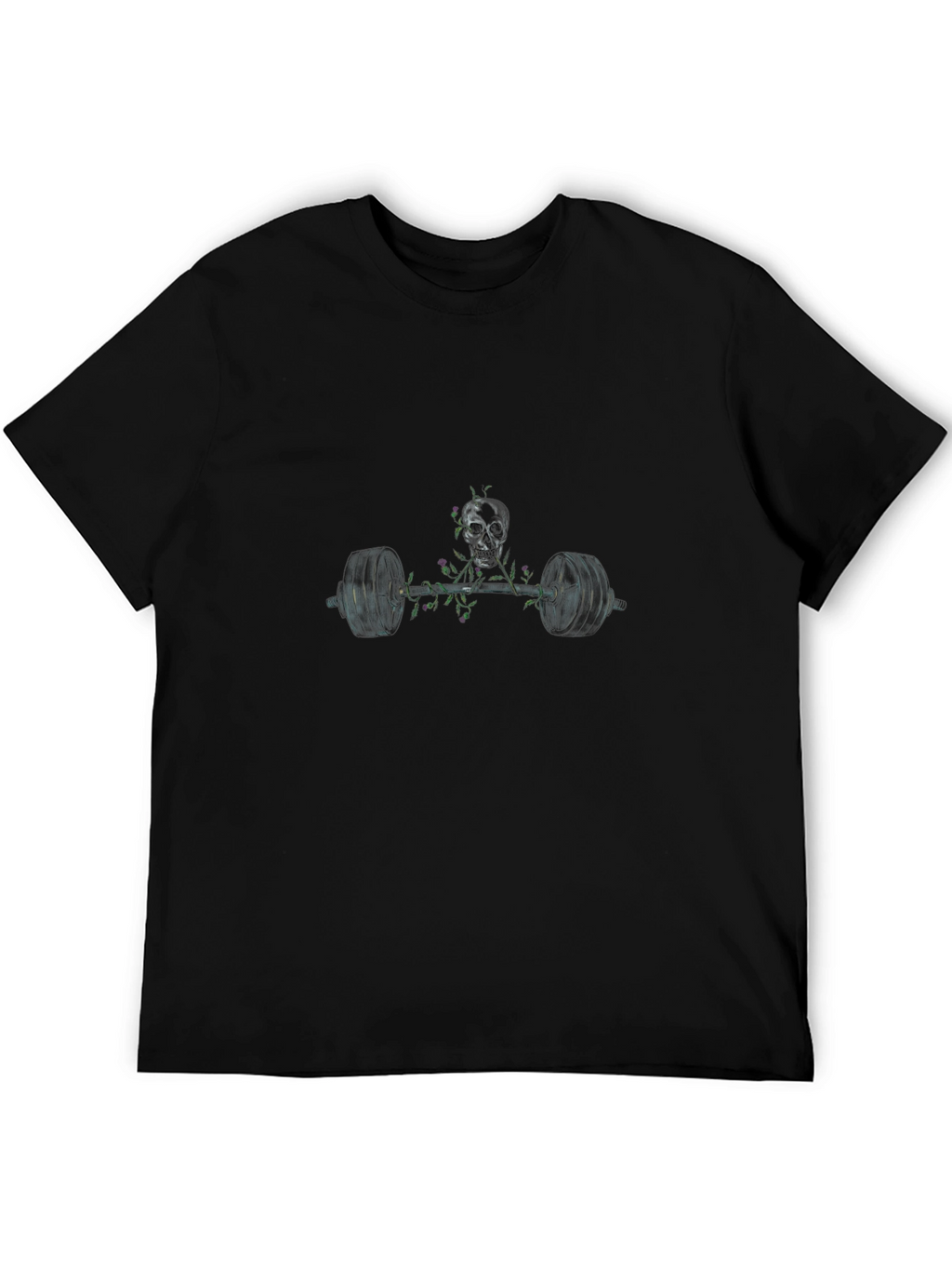 Skull Barbell Graphic T-Shirt
