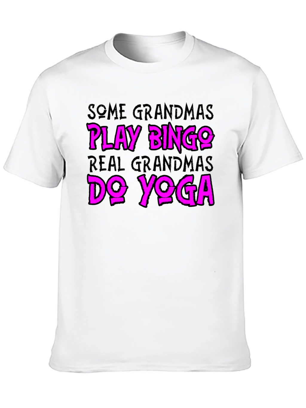 Funny Grandmas Do Yoga Graphic Tee