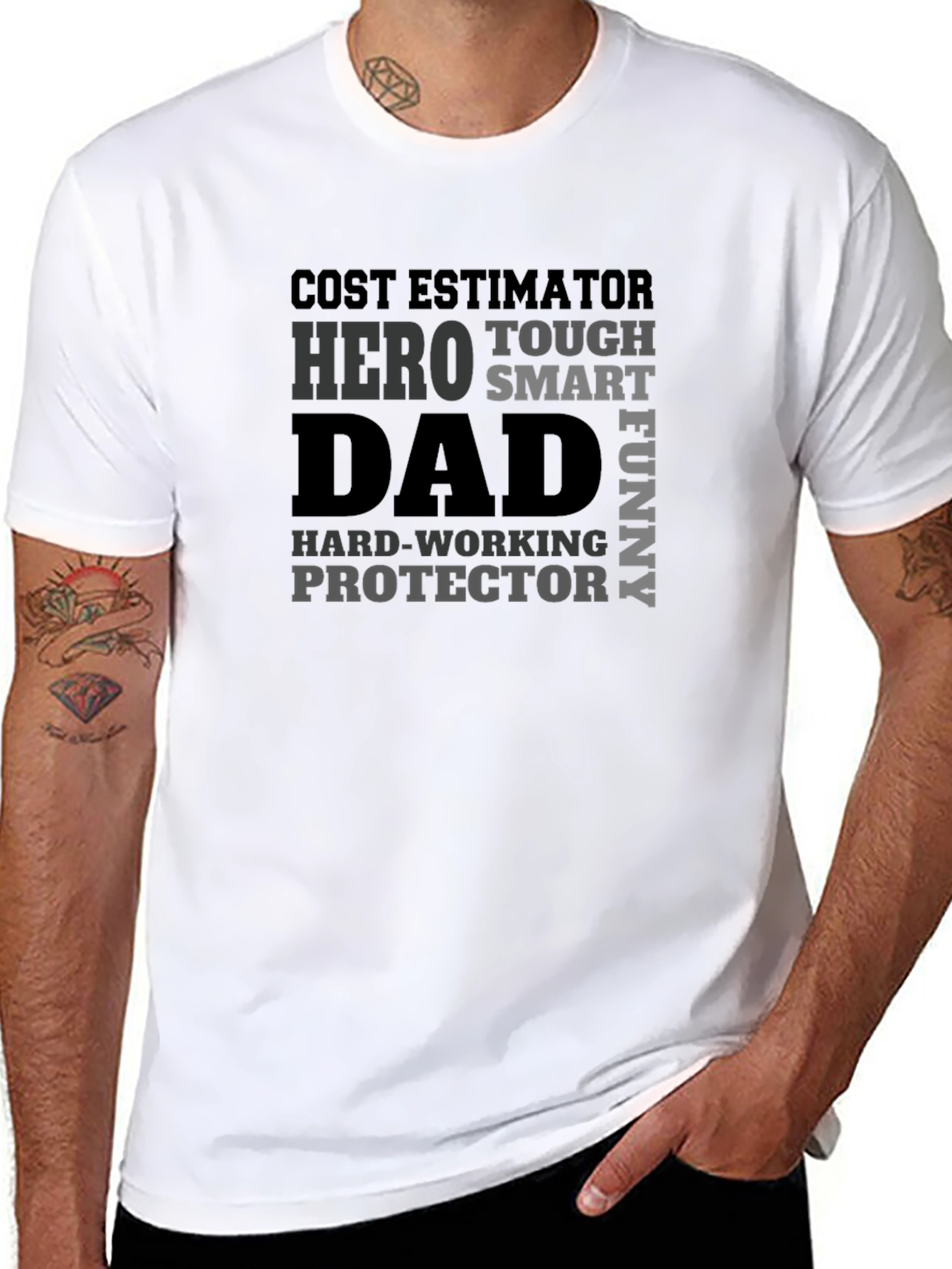 Dad Hero Black T-Shirt