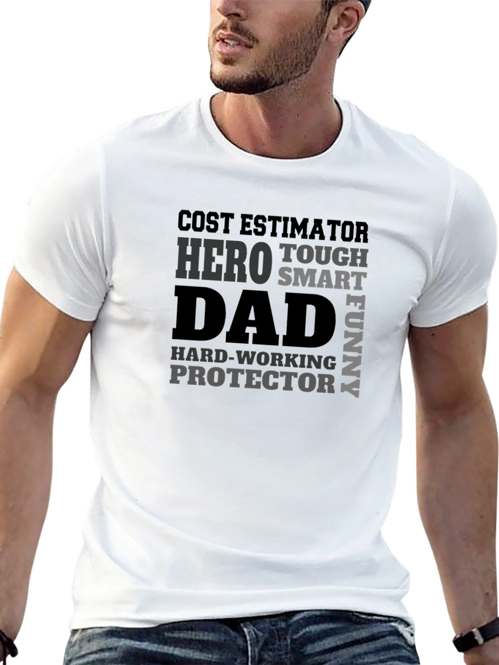Dad Hero Black T-Shirt