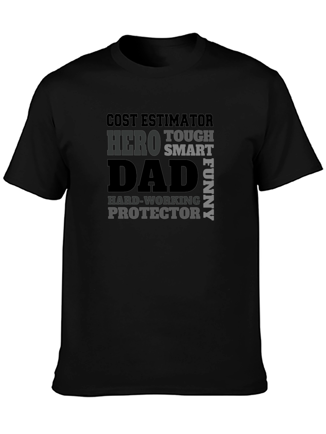 Dad Hero Black T-Shirt