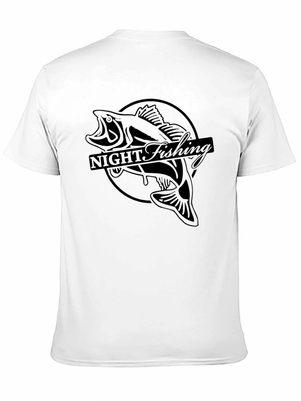 Night Fishing Graphic Tee - Bass Design
