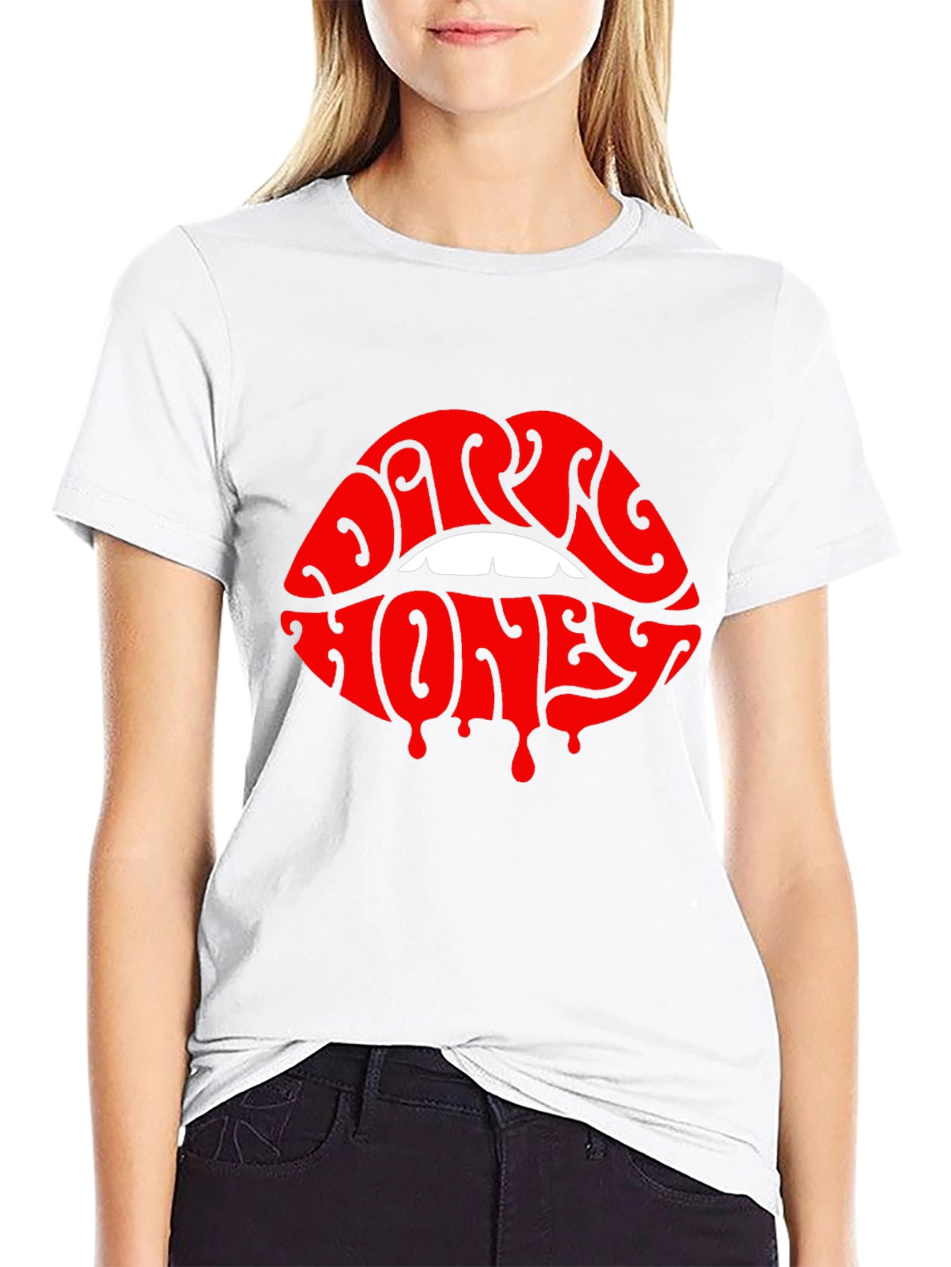 Dark Honey Lips Graphic T-Shirt - Unisex
