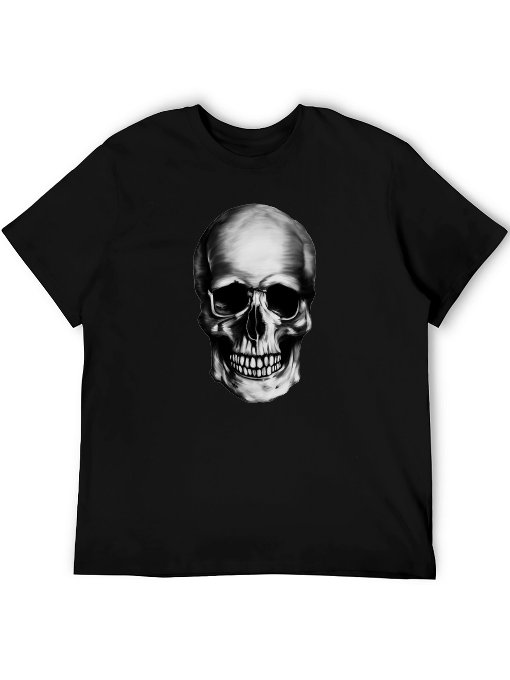Skull Graphic Black T-Shirt - Edgy Style