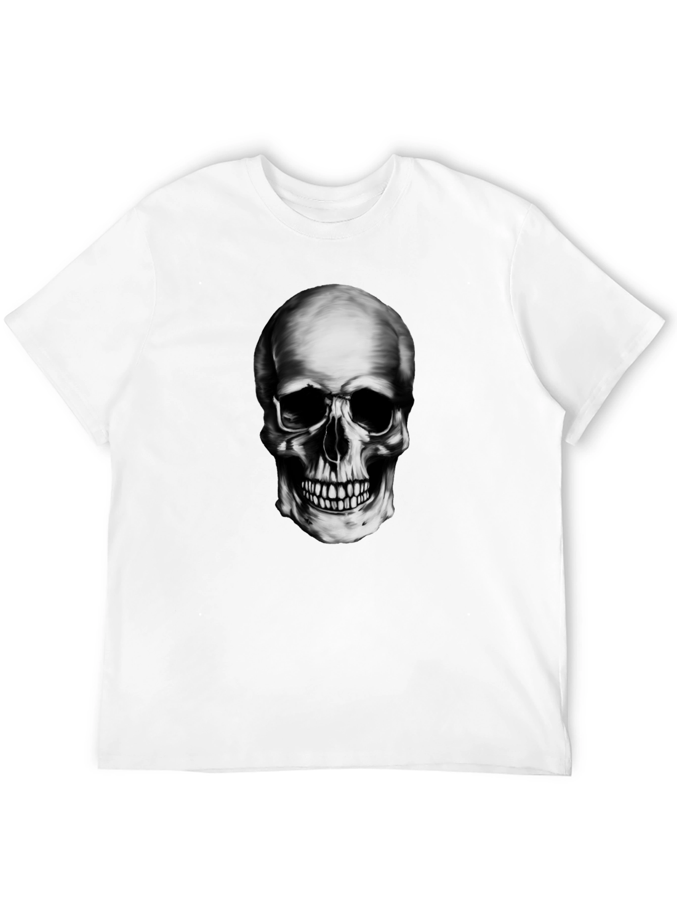 Skull Graphic Black T-Shirt - Edgy Style