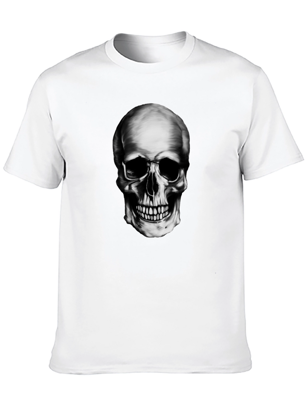 Skull Graphic Black T-Shirt - Edgy Style