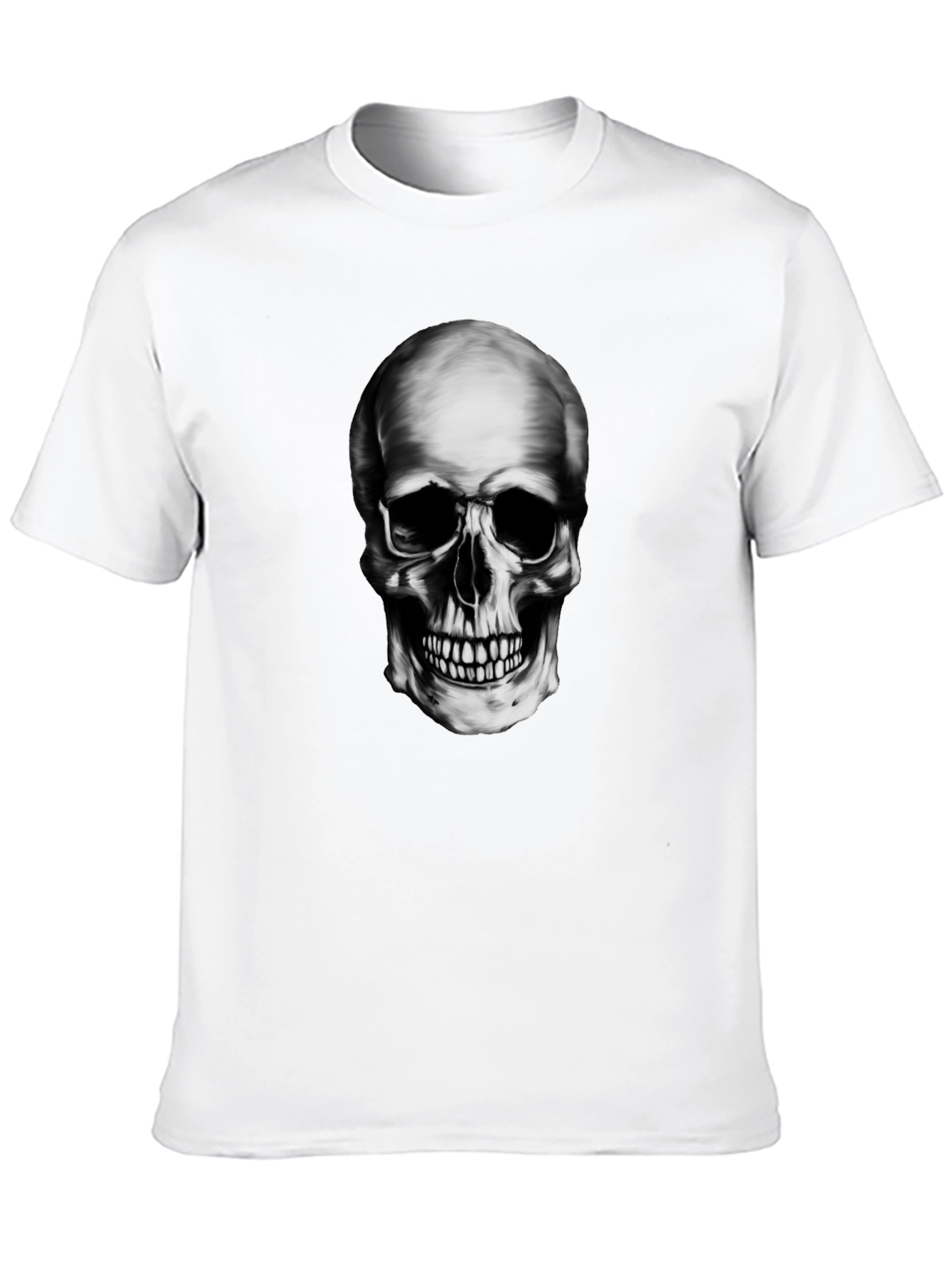 Skull Graphic Black T-Shirt - Edgy Style