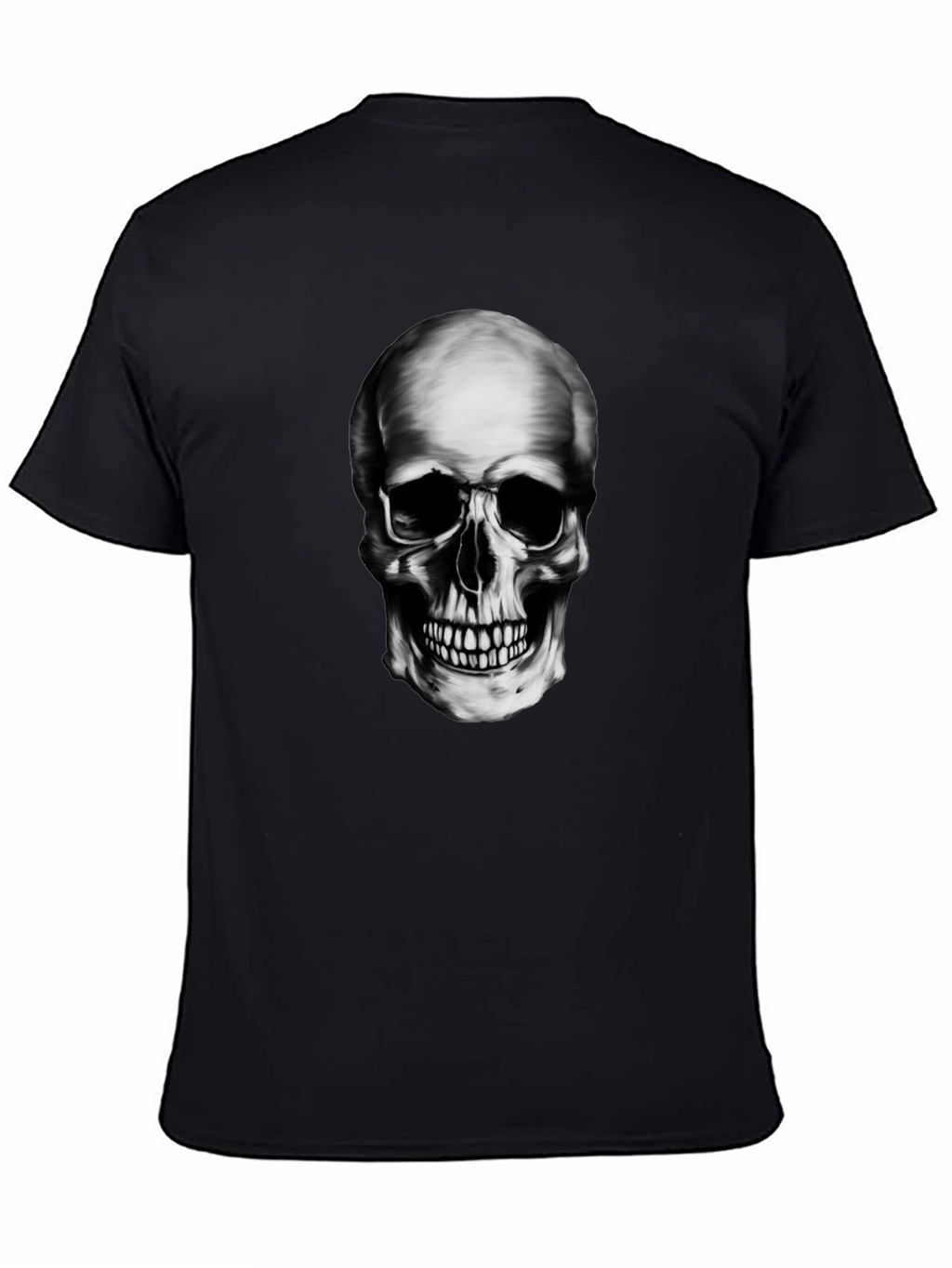Skull Graphic Black T-Shirt - Edgy Style