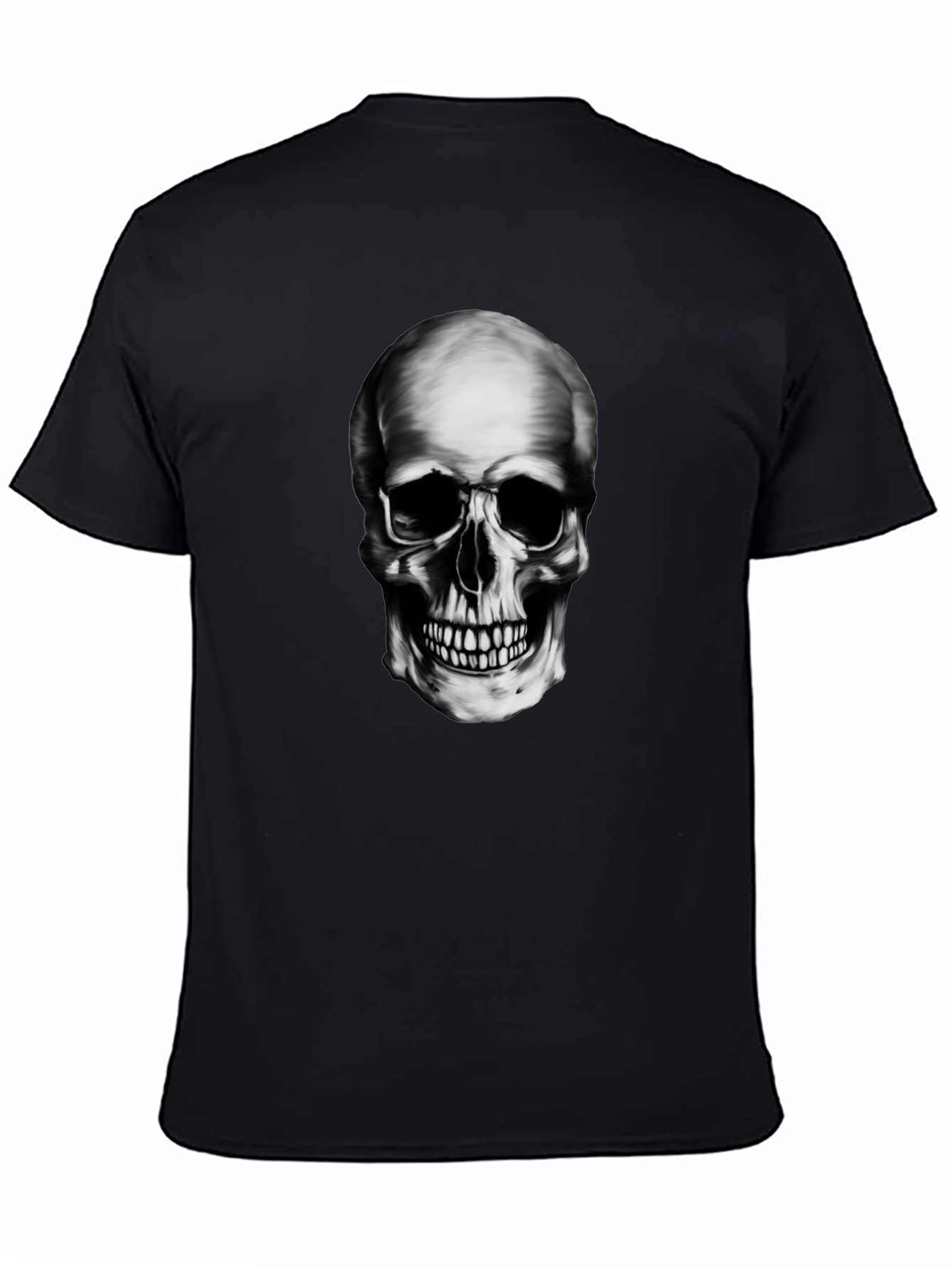 Skull Graphic Black T-Shirt - Edgy Style