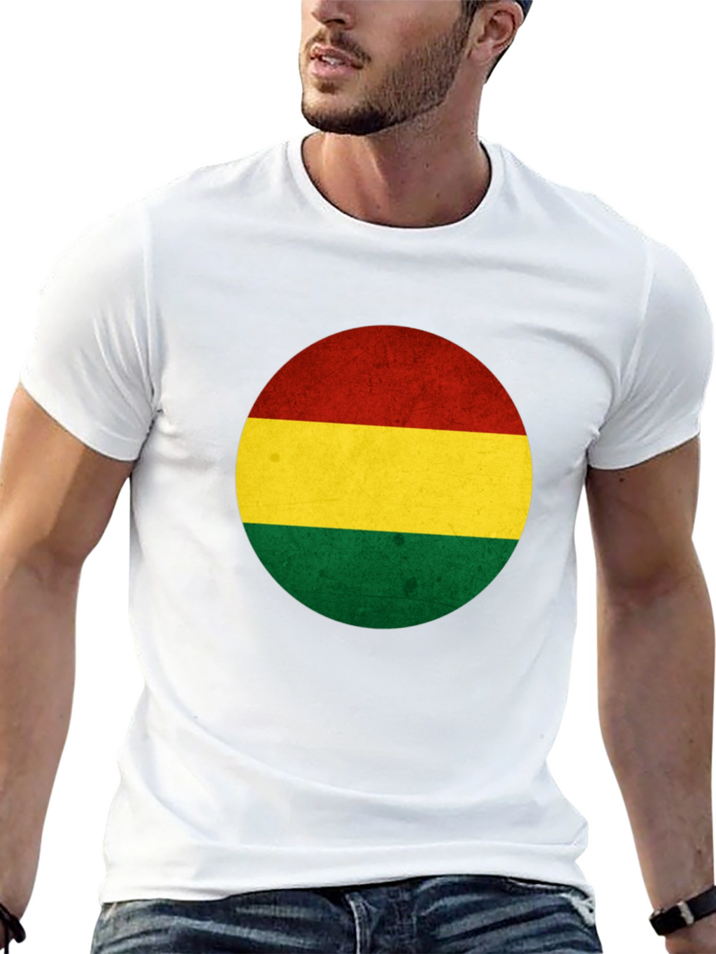 Bolivia Flag T-Shirt - Roundel Design