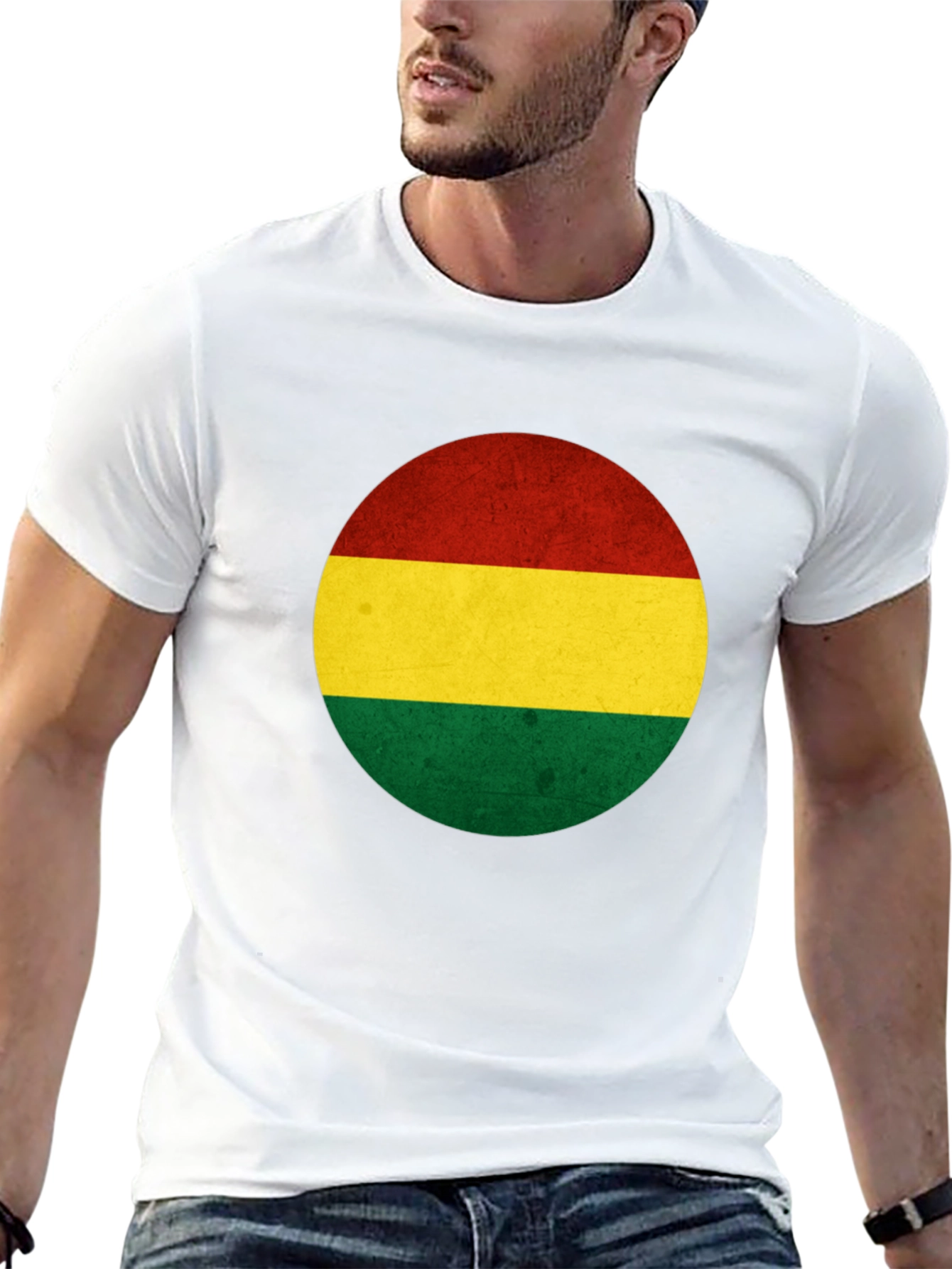 Bolivia Flag T-Shirt - Roundel Design