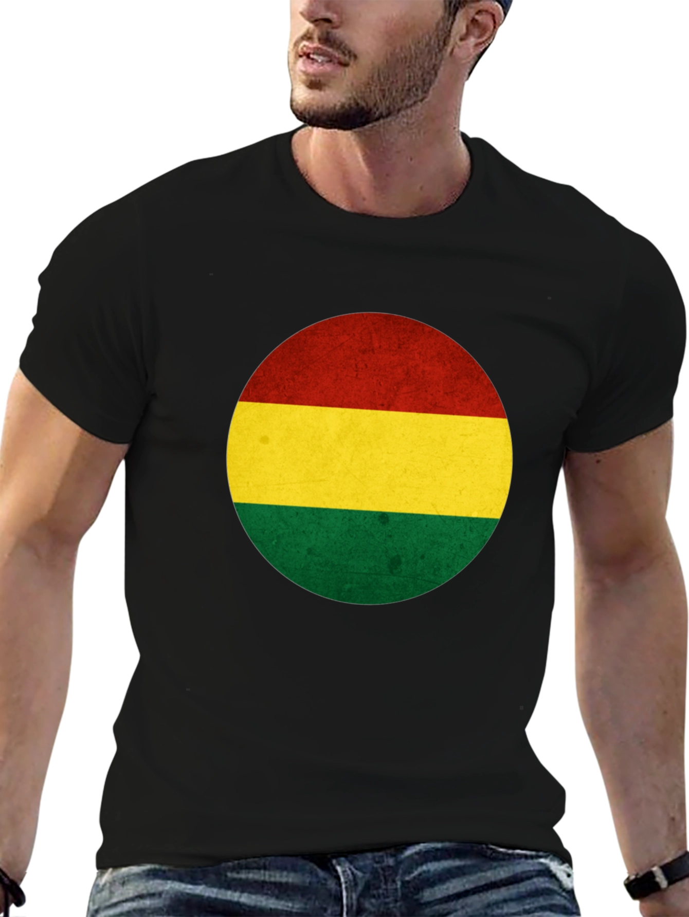 Bolivia Flag T-Shirt - Roundel Design