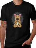 Meditating French Bulldog Graphic Tee