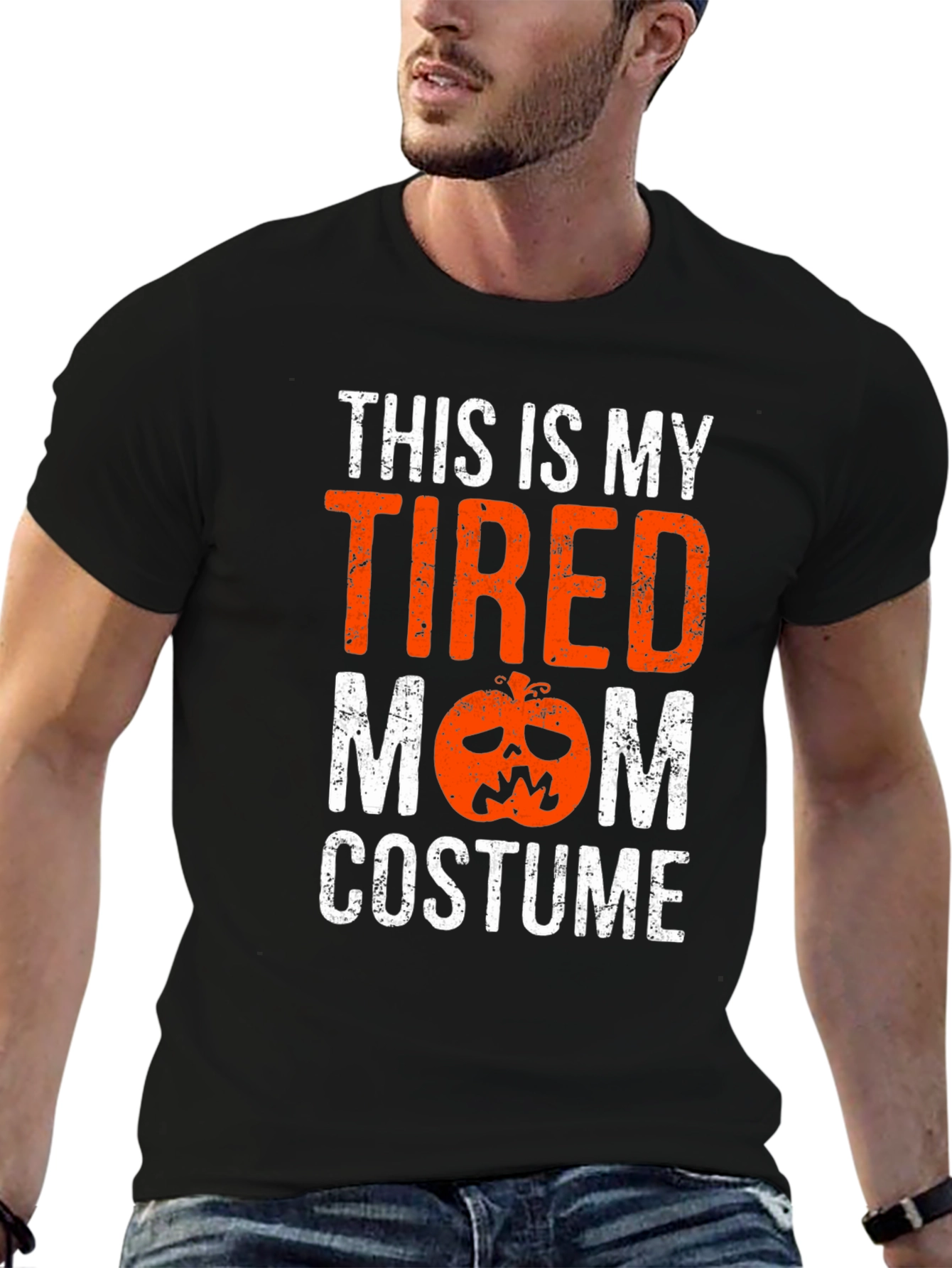 Tired Mom Costume Halloween Graphic Tee