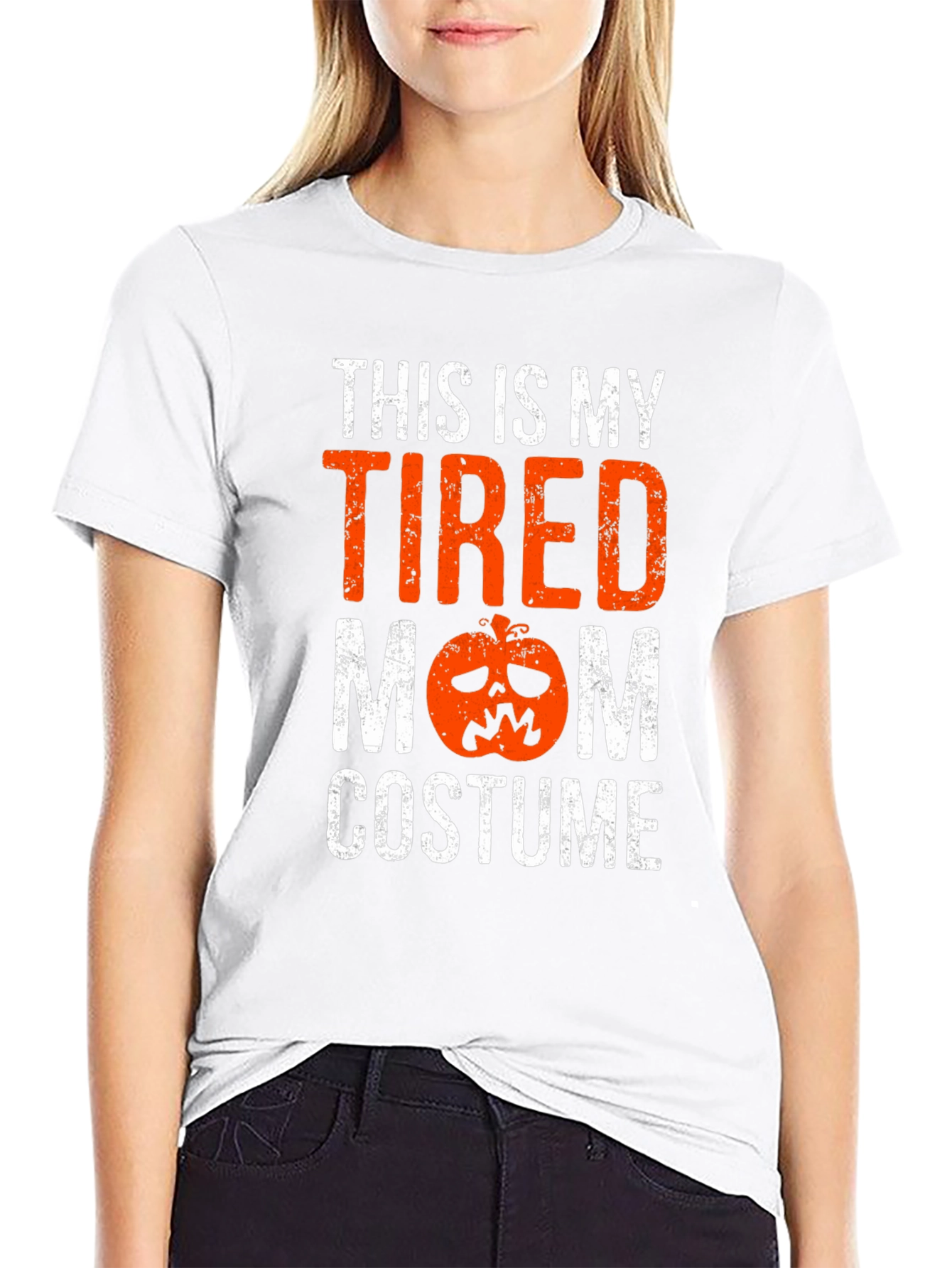 Tired Mom Costume Halloween Graphic Tee