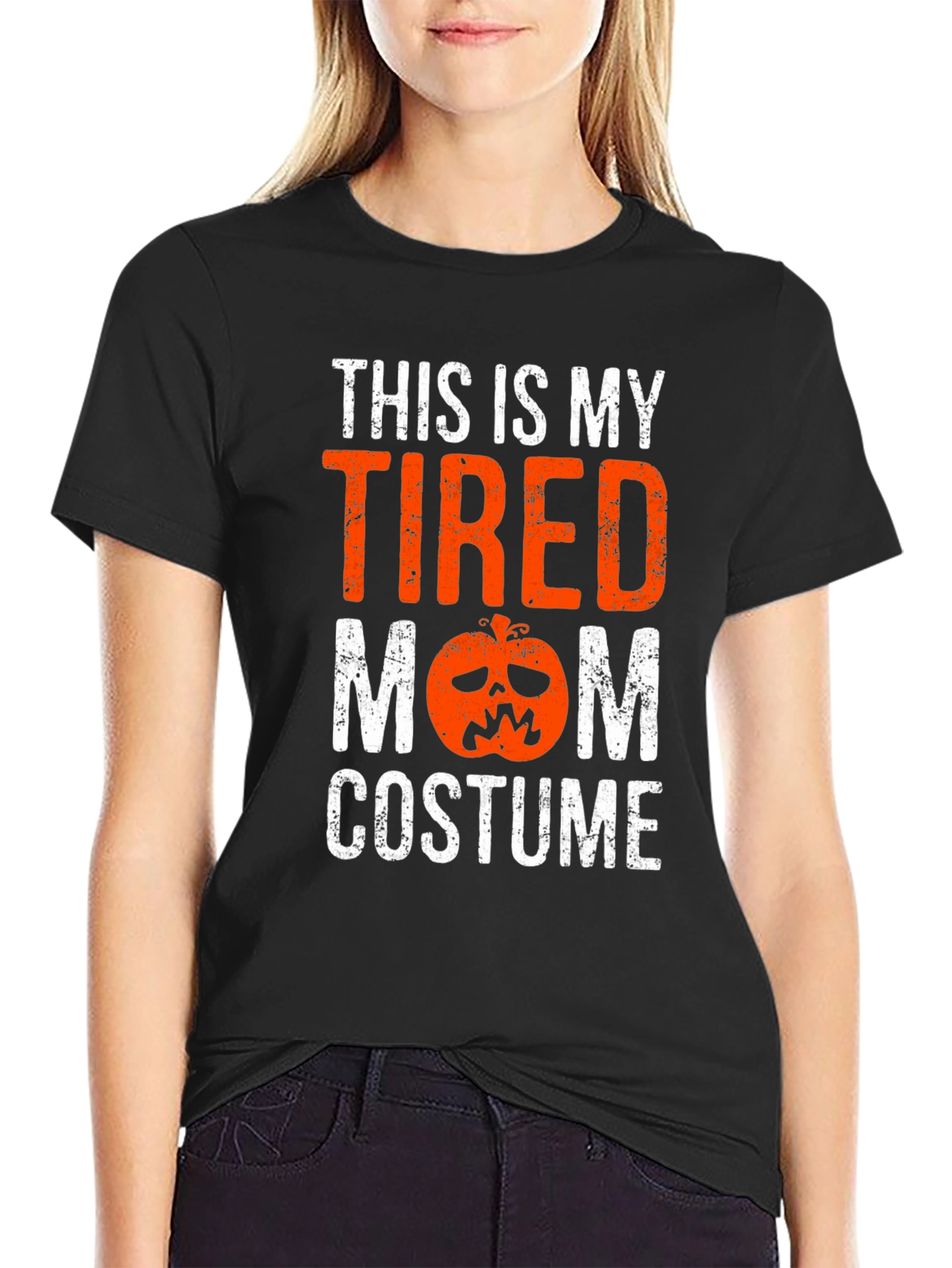 Tired Mom Costume Halloween Graphic Tee