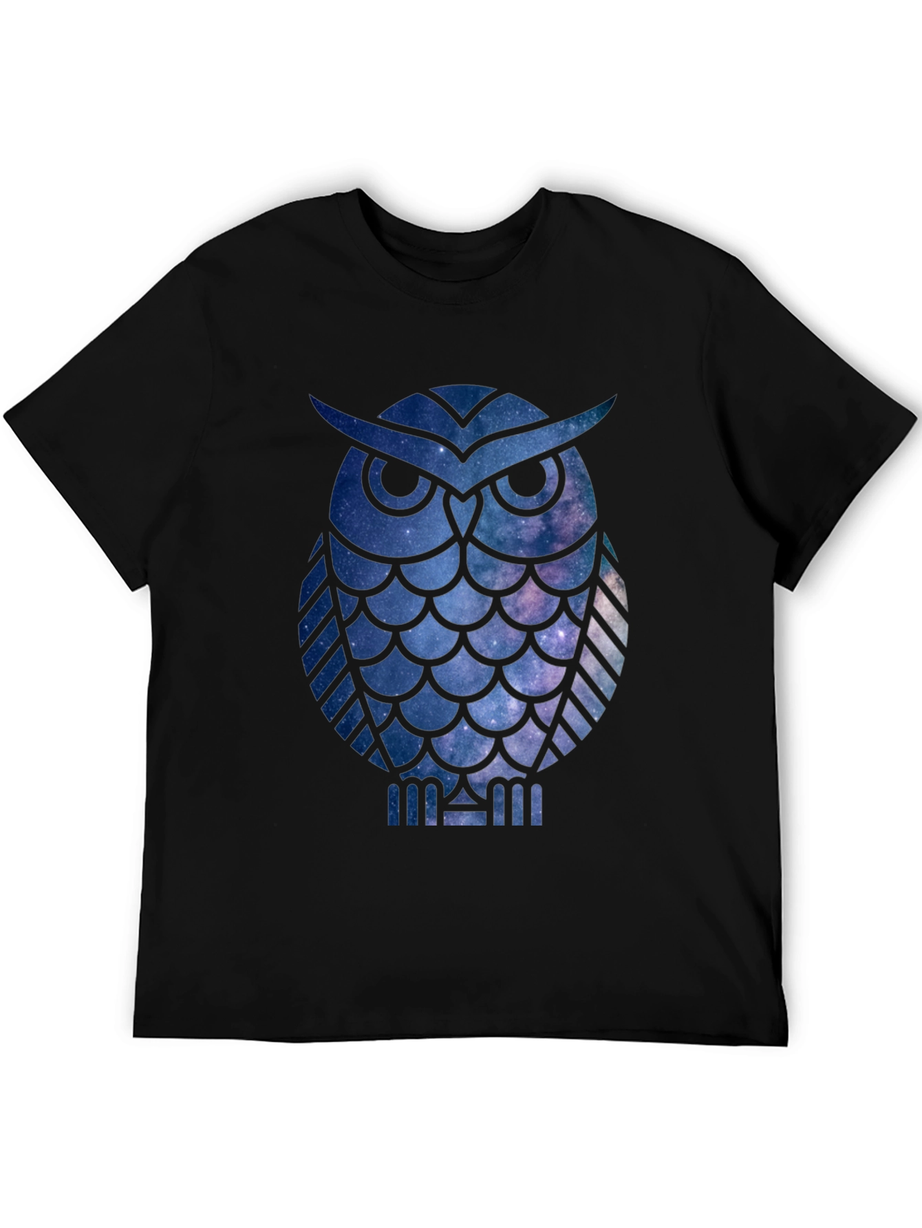 Galaxy Owl Black T-Shirt