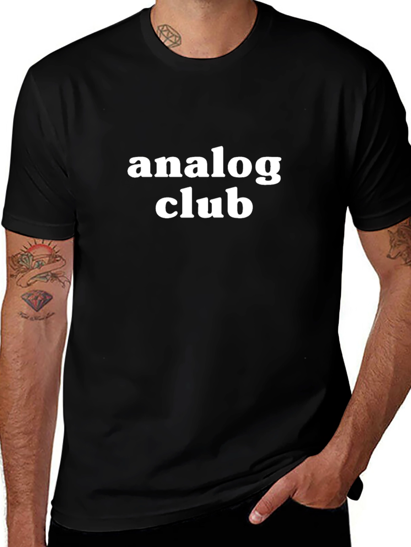 Analog Club Black T-Shirt