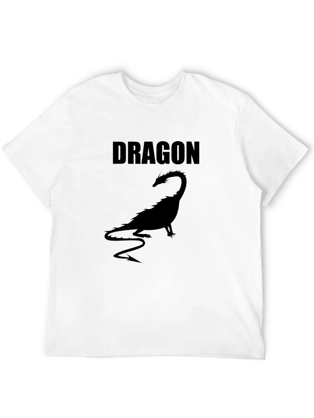 Mens Black Dragon Graphic T-Shirt