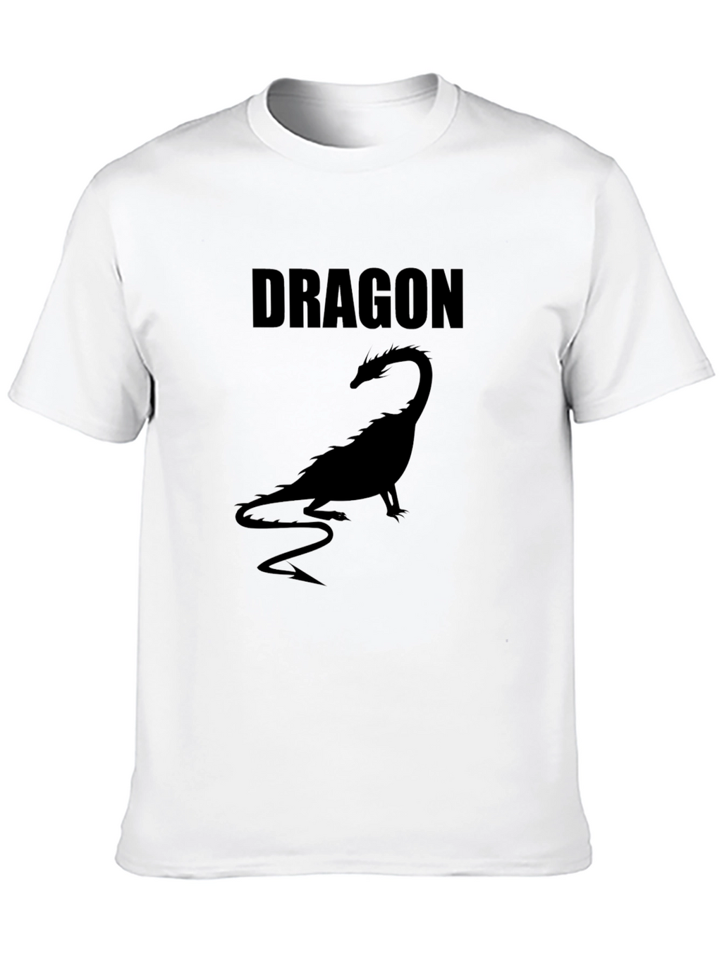 Mens Black Dragon Graphic T-Shirt