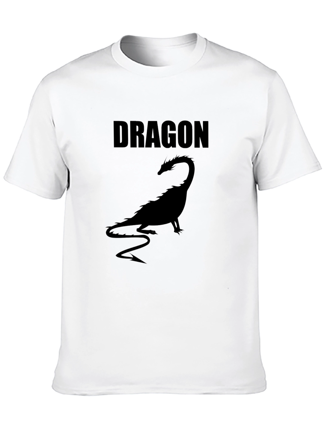 Mens Black Dragon Graphic T-Shirt